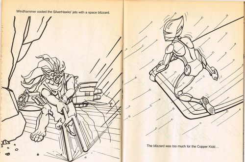 silverhawks coloring book