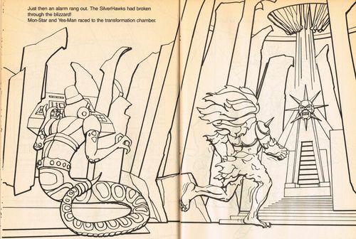 silverhawks coloring book