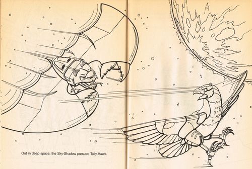 silverhawks coloring book