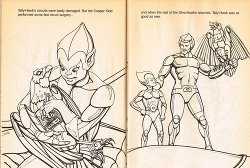 silverhawks coloring book