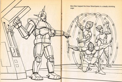 silverhawks coloring book