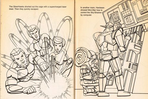 silverhawks coloring book