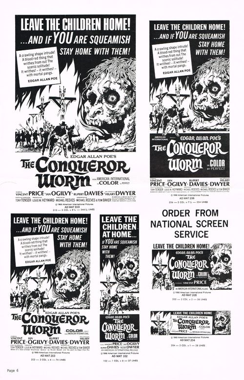 The Conqueror Worm Pressbook