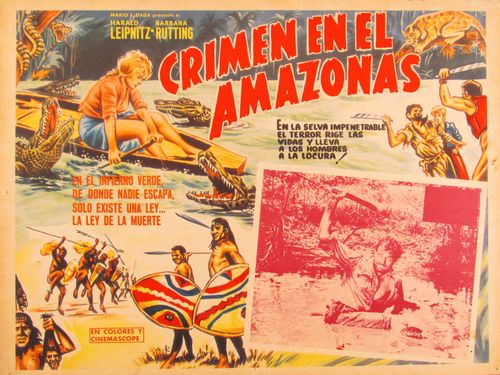 Crimen En El Amazonas Mexican Lobby Card