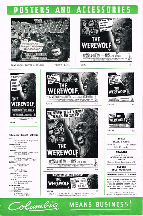 The Werewolf Pressbook