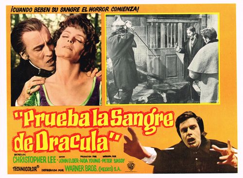 Prueba La Sangre De Dracula Mexican Lobby Card