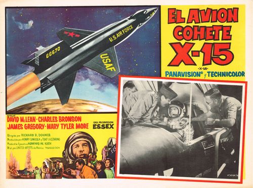 El Avion Cohete X-15 Mexican Lobby Card