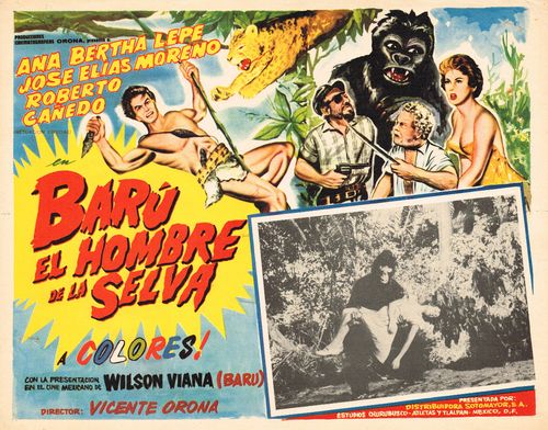 Baru El Hombre De La Selva Mexican Lobby Card