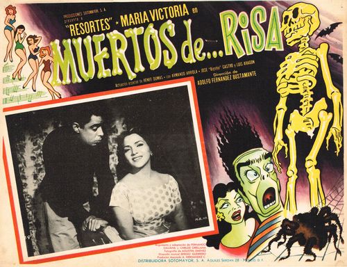 Mexican Lobby Card Muertos De...Risa