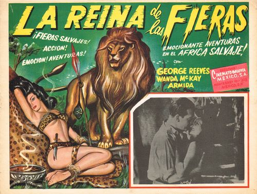 Mexican Lobby Card La Reina De Las Fieras