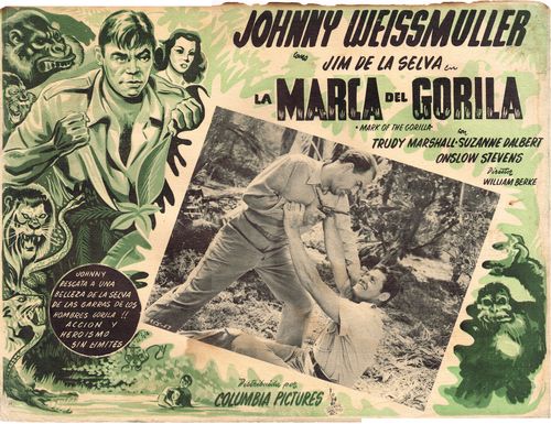 mexican lobby card mark of the gorilla jungle jim