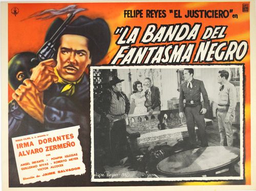 Mexican Lobby Card La Banda Del Fantasma Negro