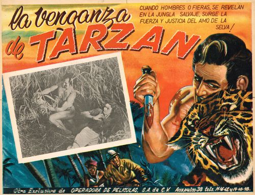 Mexican Lobby Card La Venganza De Tarzan