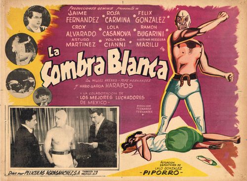 Mexican Lobby Card La Sombra Blanca