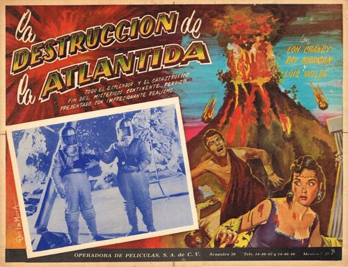 Mexican Lobby Card La Destruccion De La Atlantida