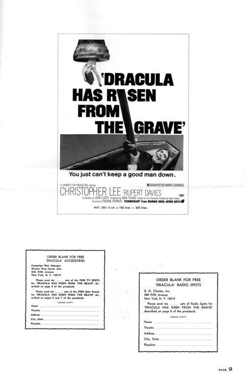 Dracula has risen pressbook 9