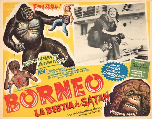 Mexican Lobby Card Borneo, La Bestia De Satan