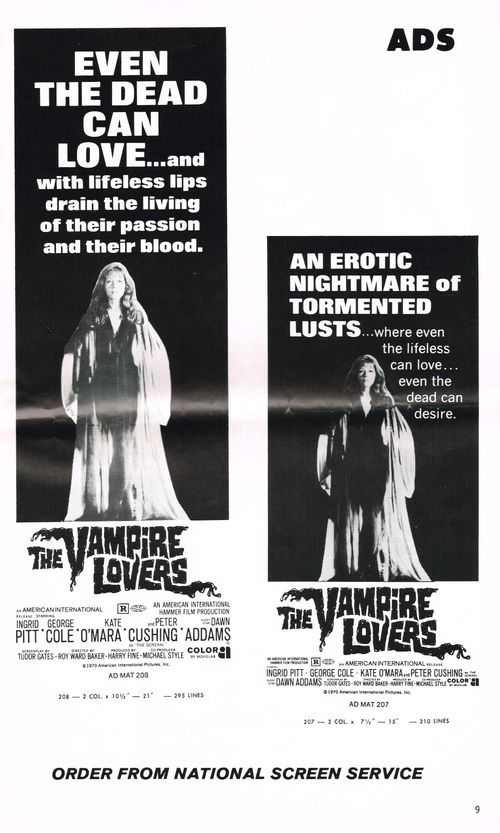 Vampire lovers pressbook 10