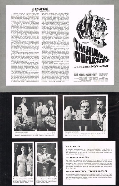 Human duplicators pressbook 2