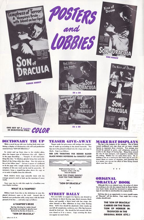 son of dracula pressbook