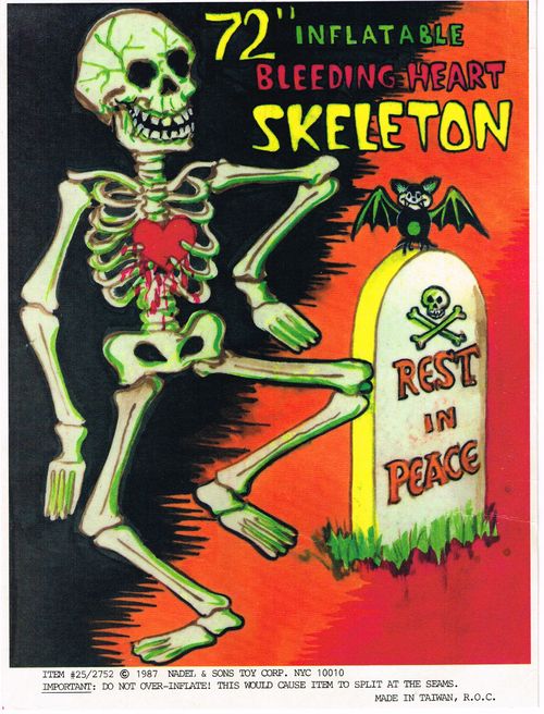 halloween inflatable skeleton