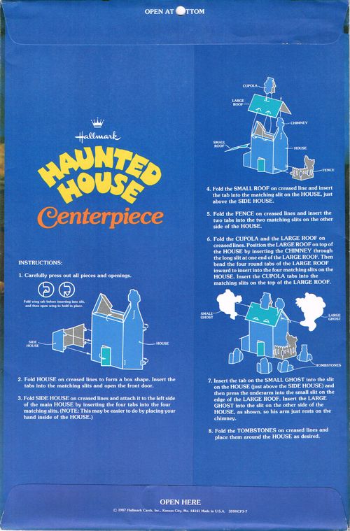 halloween haunted house centerpiece