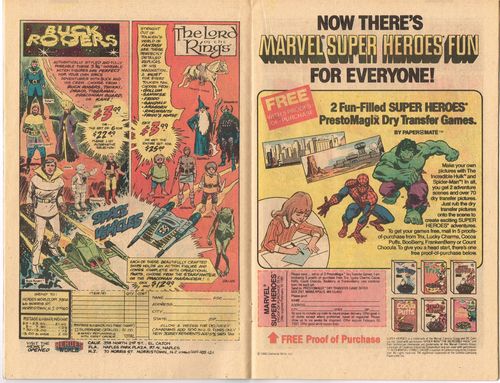 Comic book ad