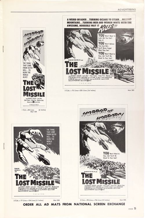 Lost missile pressbook 5