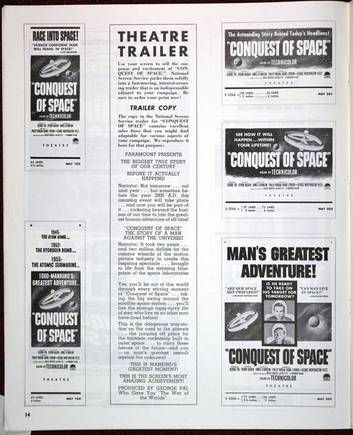 Conquest of space pressbook 14