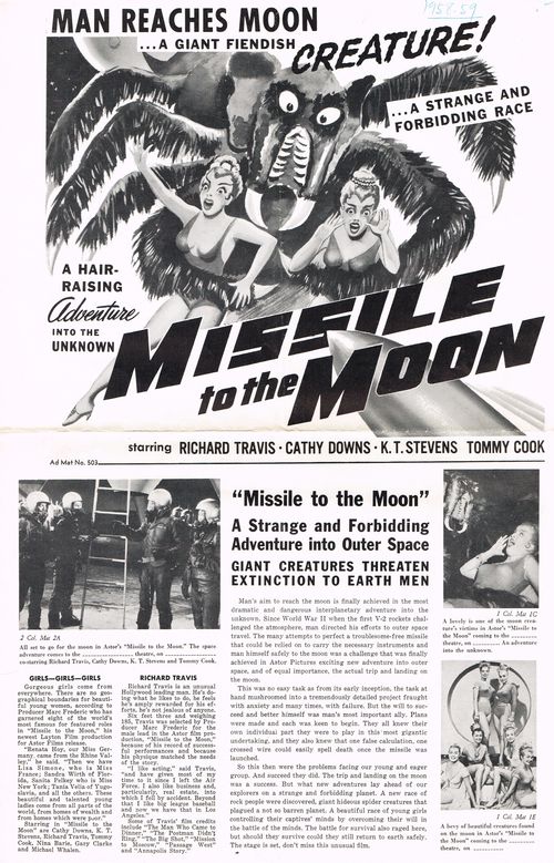 Missile to the moon pressbook