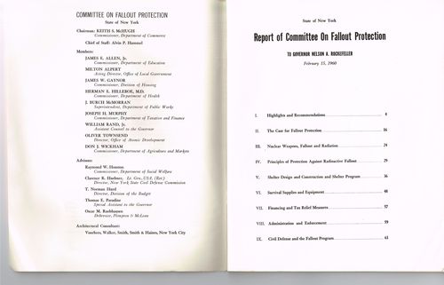 Committee on fallout protection report 1960