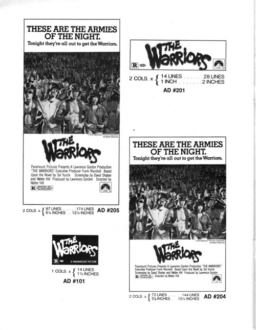 The Warriors Pressbook