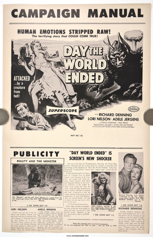 Day the World Ended Pressbook 001