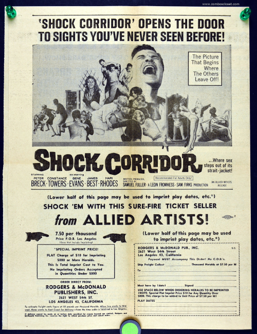 Shock corridor movie herald 03 Shock corridor movie herald 03