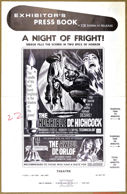 A Night of Fright Pressbook 001