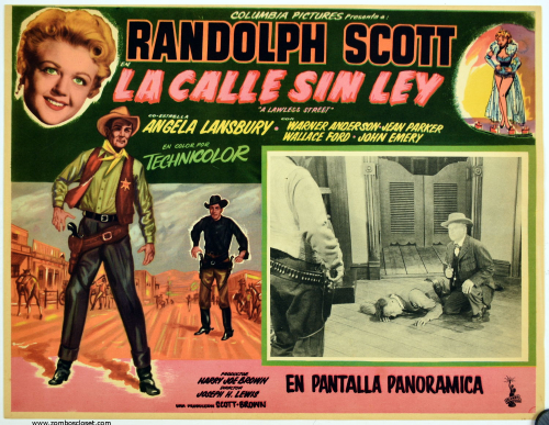 A Lawless Street Mexican Lobby Card