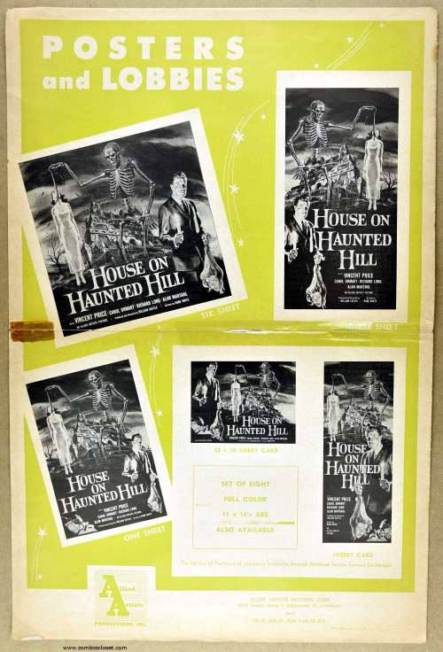 House on Haunted Hill Pressbook 15