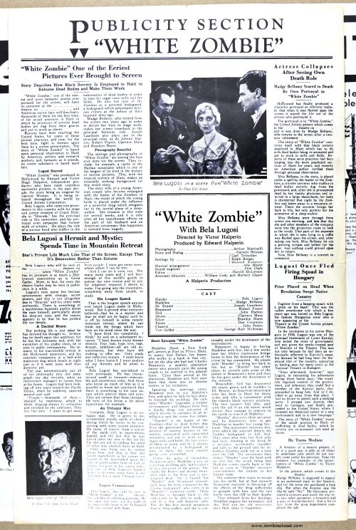 White Zombie pressbook 01