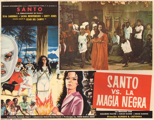 mexican lobby card santo vs la magia negra