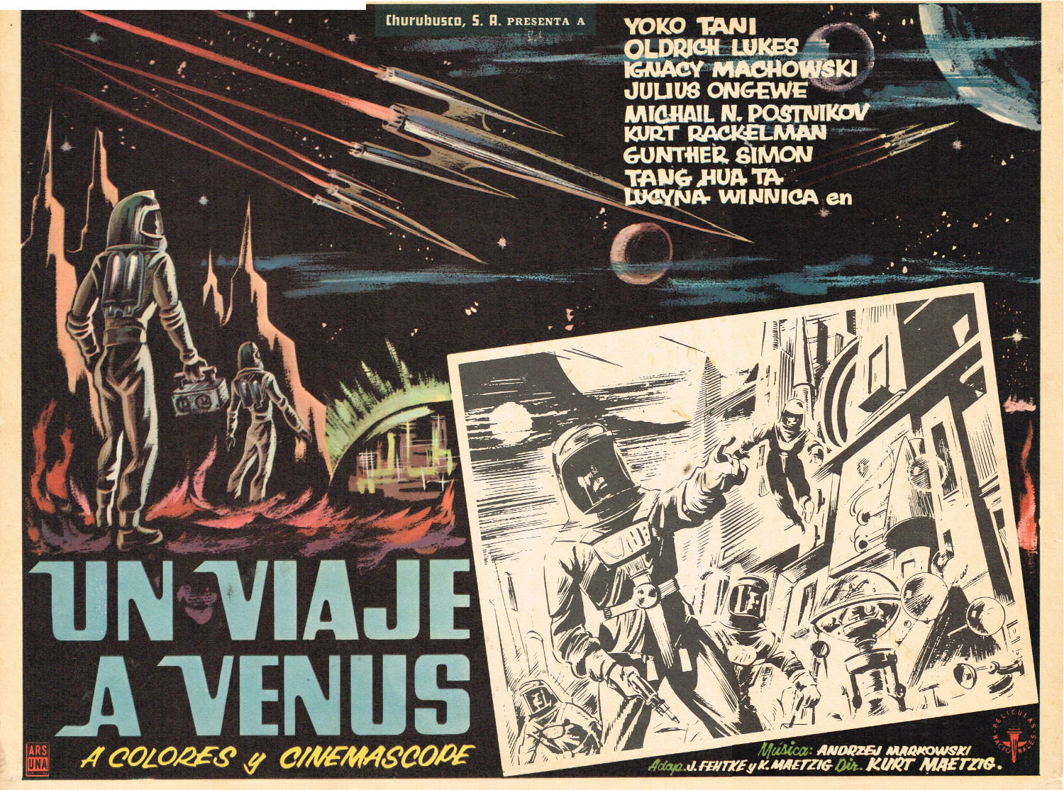 Mexican Lobby Card: Un Viaje A Venus First Spaceship on Venus (1960) - From  Zombos' Closet