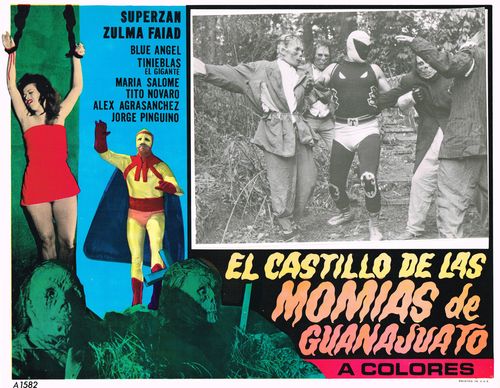 Mexican Lobby Card El Castillo De Las Momias De Guanajuato