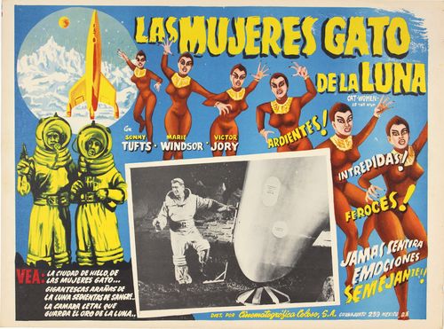 Mexican lobby card Cat-women of the moon