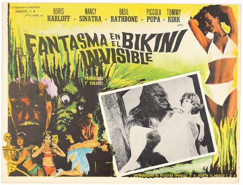 ghost in invisible bikini mexican lobby card
