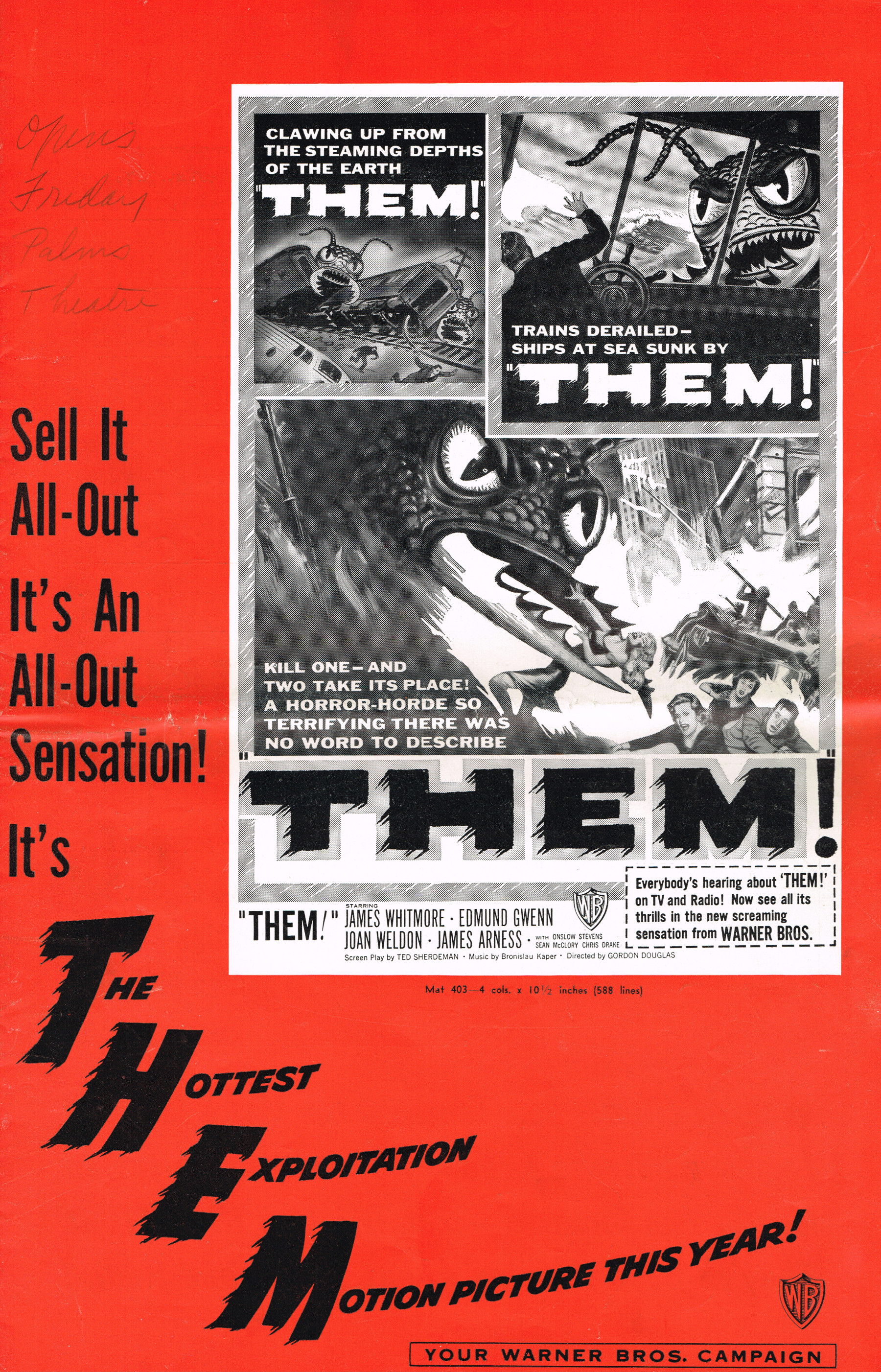 Them! (1954) Movie Pressbook - From Zombos' Closet