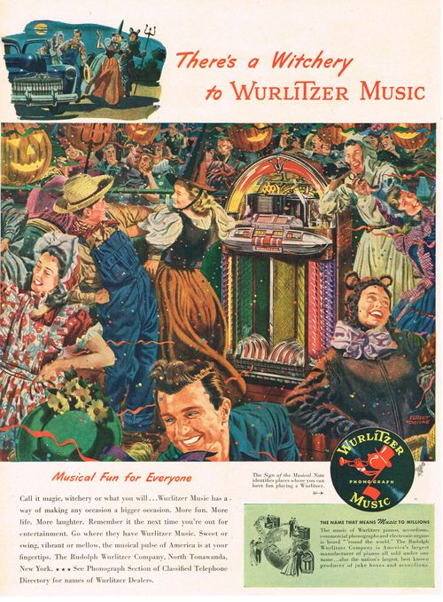 Halloween Ad for Wurlitzer