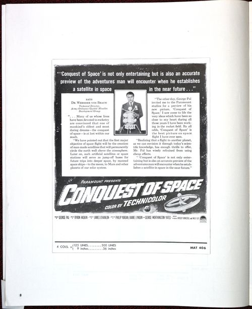 Conquest of space pressbook 8