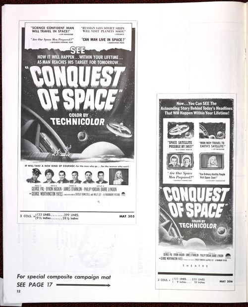 Conquest of space pressbook 12
