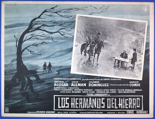 mexican lobby card los hermanos western