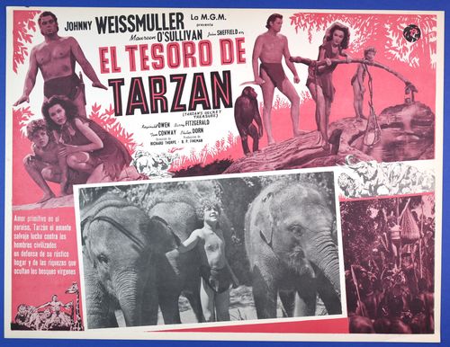 tarzan's secret treasure mexican lobby card