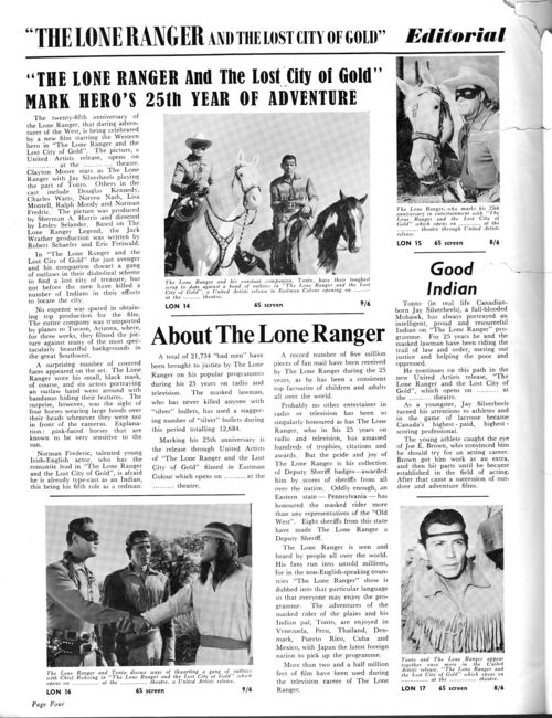 Lone Ranger Pressbook 01